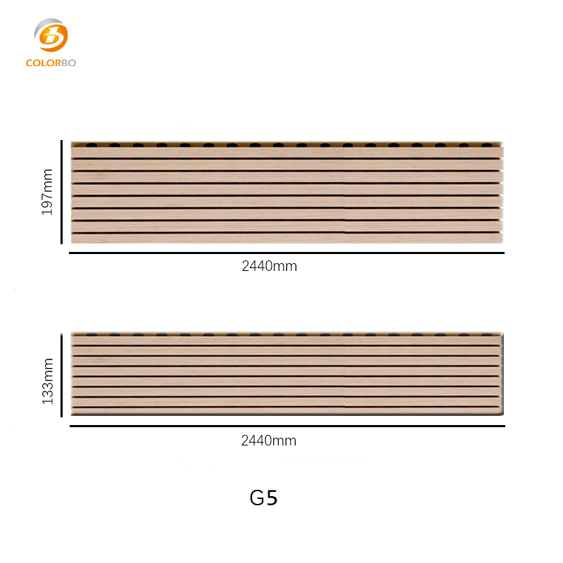 Sound Proofing Material Grooved Wooden Panel for Home Decoration
