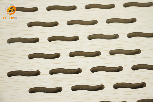 Sound Proofing Wood Veneer Slat Acoustic Wall Panel