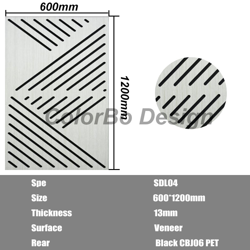 Acoustic Wood Panels with Decorative Veneer for Enhanced Sound Control