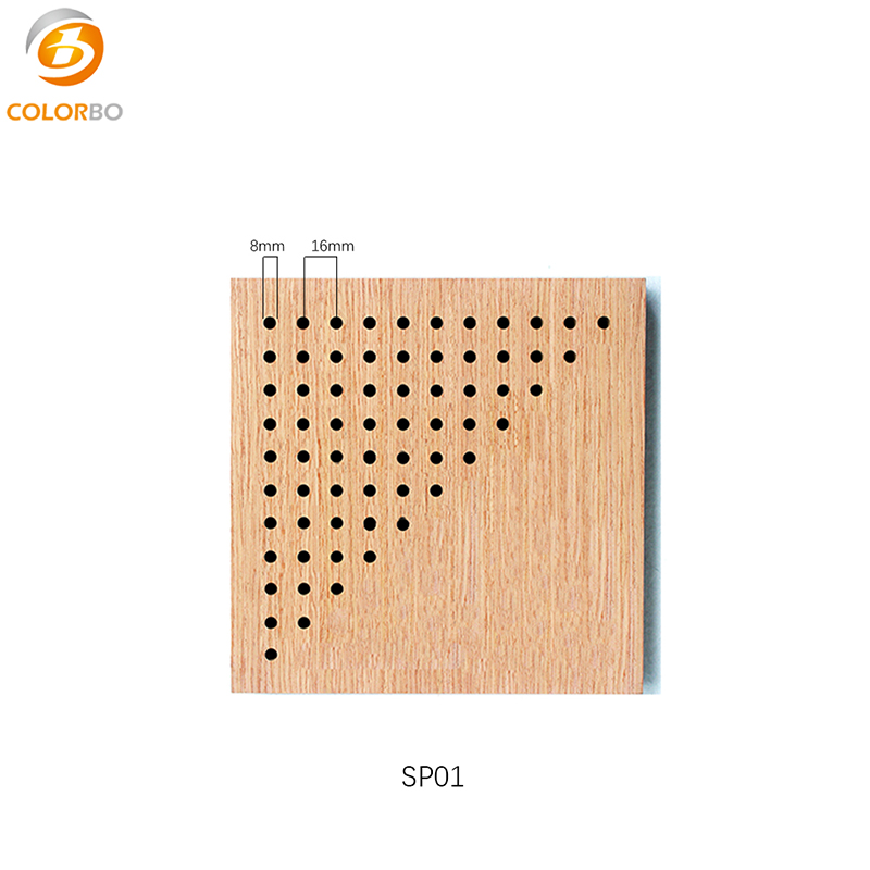Interior Decoration MDF Wooden Soundproof Perforated Acoustic Wall Panel