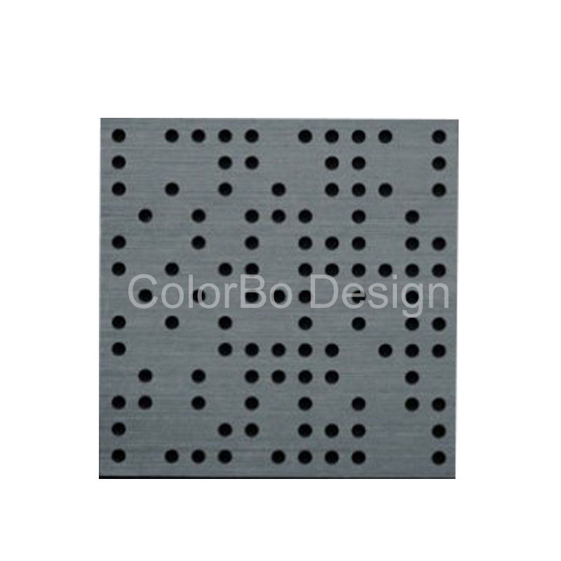 Interior Timber Wall Panelling Decor Wooden Perforated Acoustic Panel