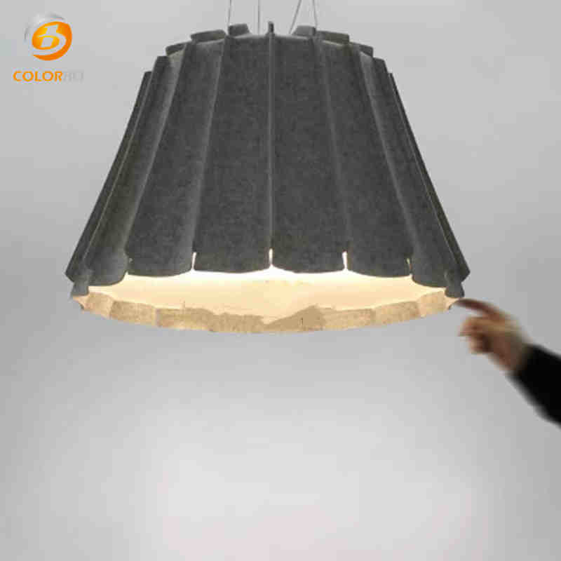 Felt LampShade Easy Installation New Design Use PET Acoustic Panels