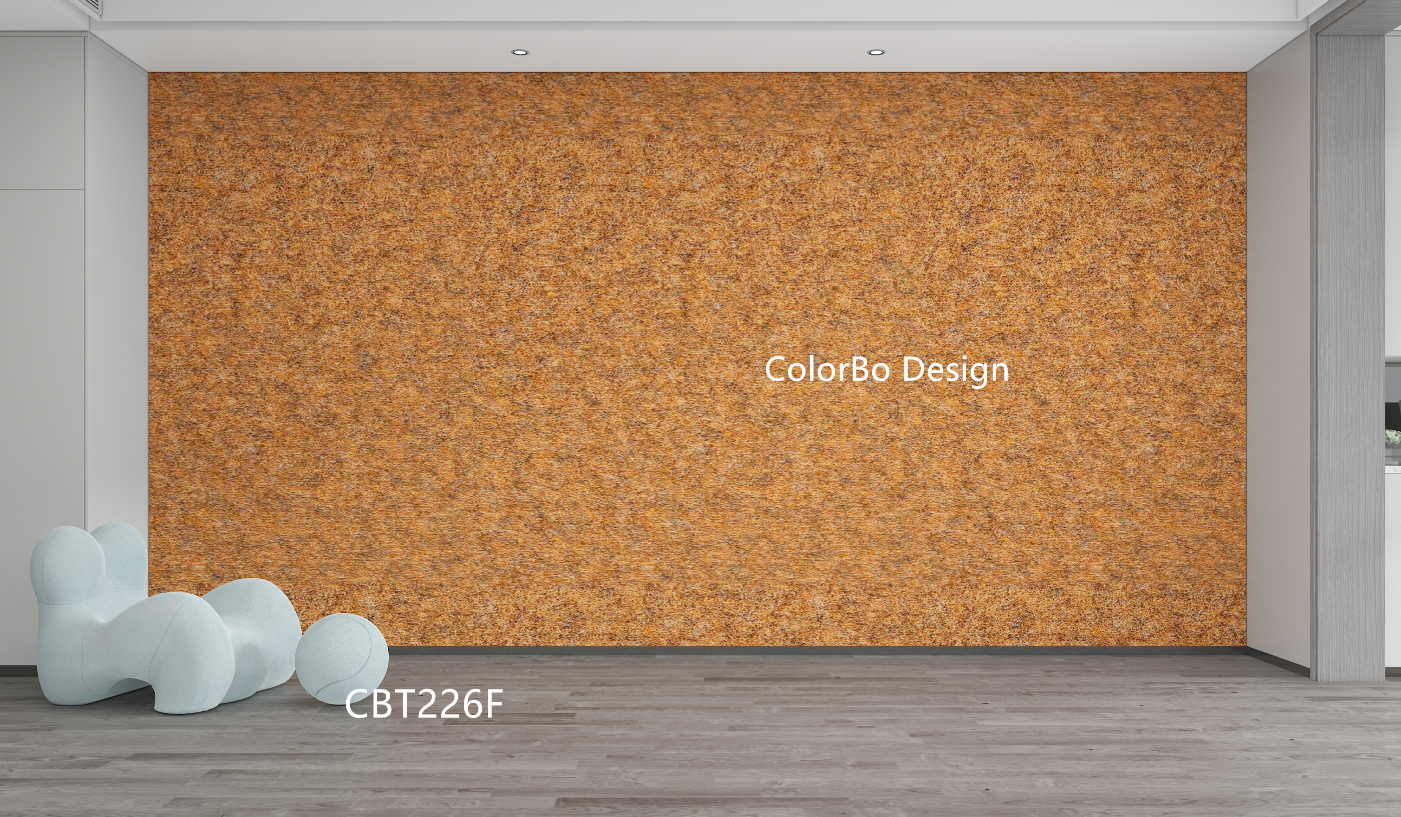 CBT226F Sound Absorbing Felt Panels for The Interior Decoration Stylish Drop Ceiling Tiles