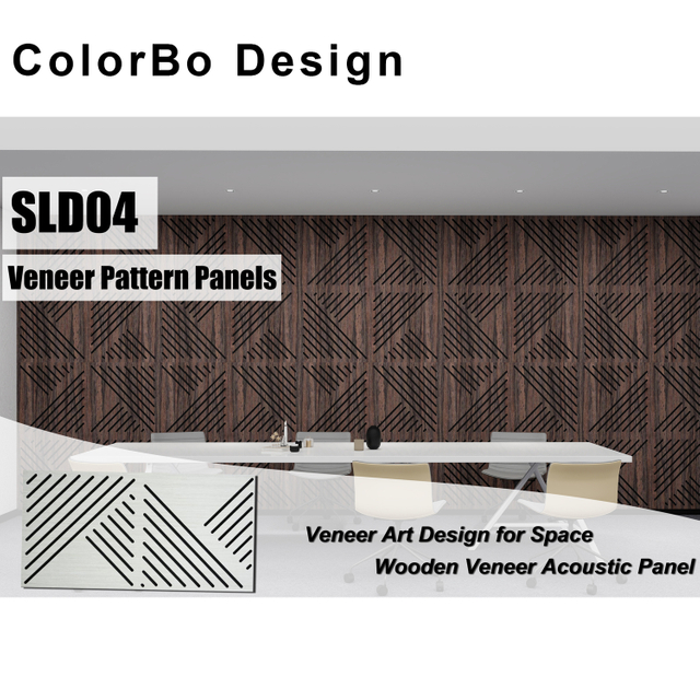 Acoustic Wood Panels with Decorative Veneer for Enhanced Sound Control
