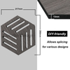 Multifunctional Hexagonal Eco - friendly PET Polyester Sound - absorbing Wood Panel