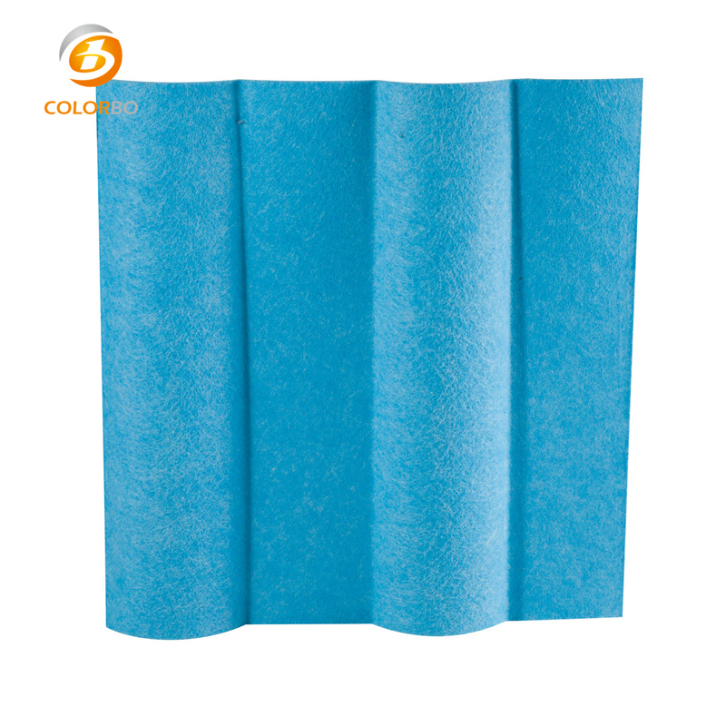 PET-CH-21Y 4D PET Embossed Panel Sound-Absorbing Board Wave Acoustic Panel