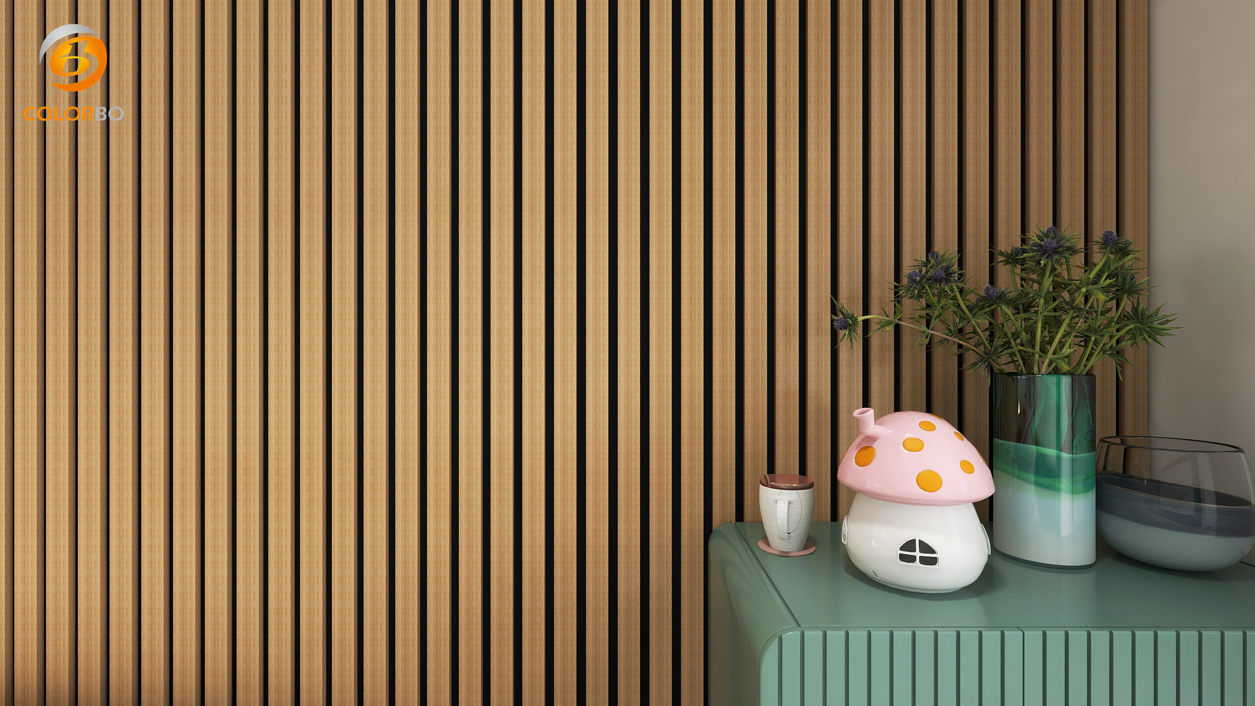 High Quality Environmental Protection Wooden Slat PET Acoustic Panel