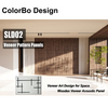 Fire-Resistant Acoustic Wood Panel with Decorative Veneer Style