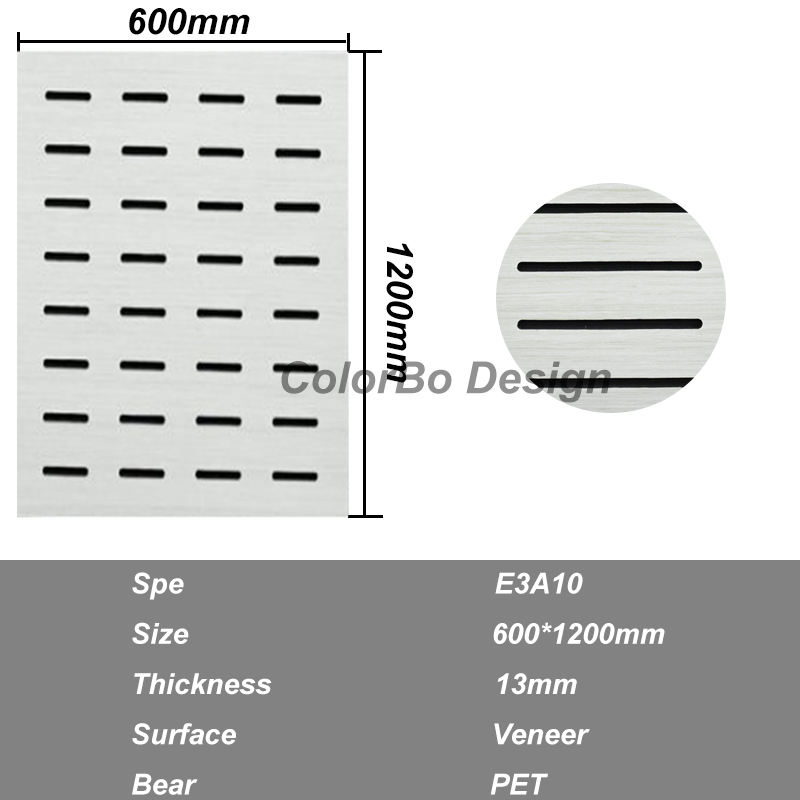 HPL Surface Wooden MDF Core Acoustic Wall Tiles/Wood Panel