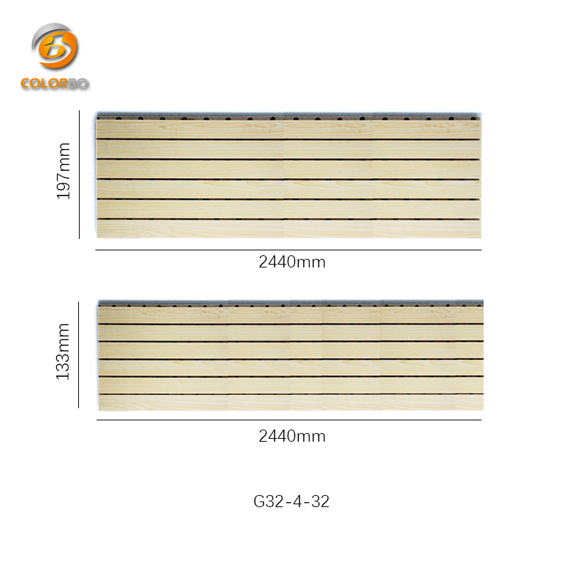 Customized Design Wood Acoustic Panel with Fire Resistance