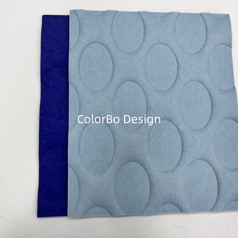 PET-CH-121Y Polyester Fiber Soundproof Material Acoustic Wall Panel 4D