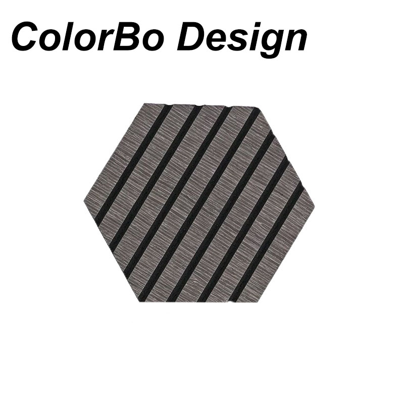 Eco-Friendly Hexagonal Sound-Absorbing Wood Panels for Modern Interiors