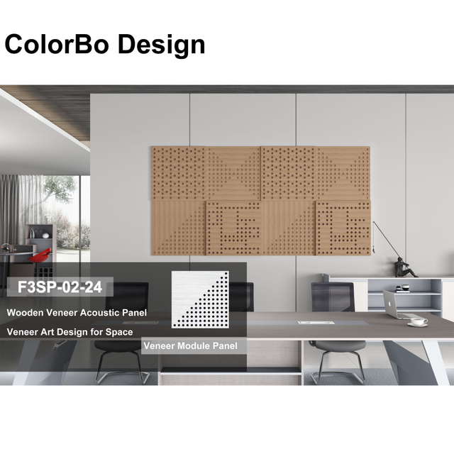 Stylish Perforated Timber Wall Panels for Sound Absorption