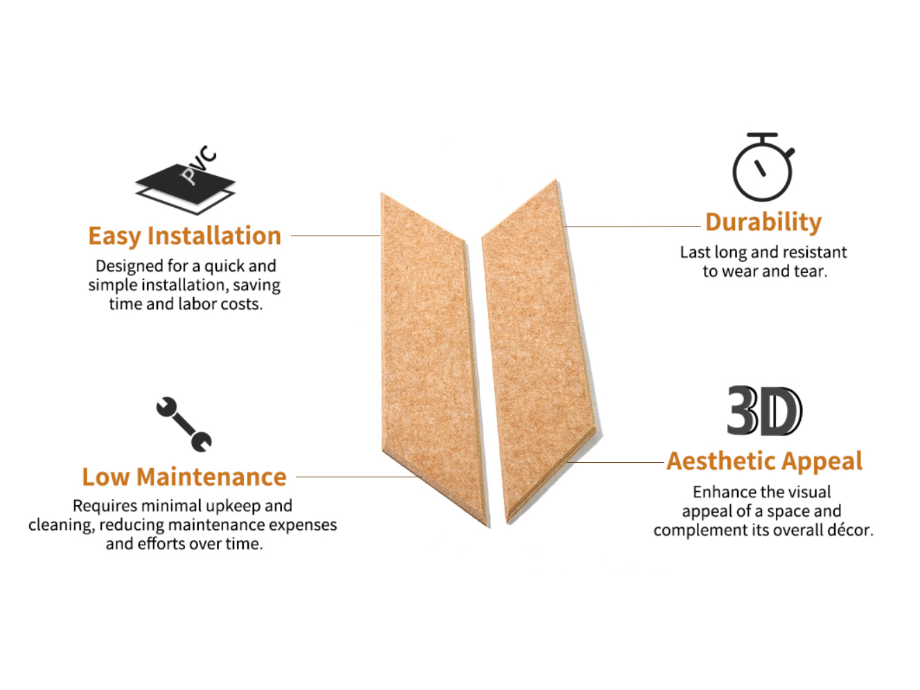 PET-QPL-S08 Diamond Shape Decorative Wall Panels for The Interior 