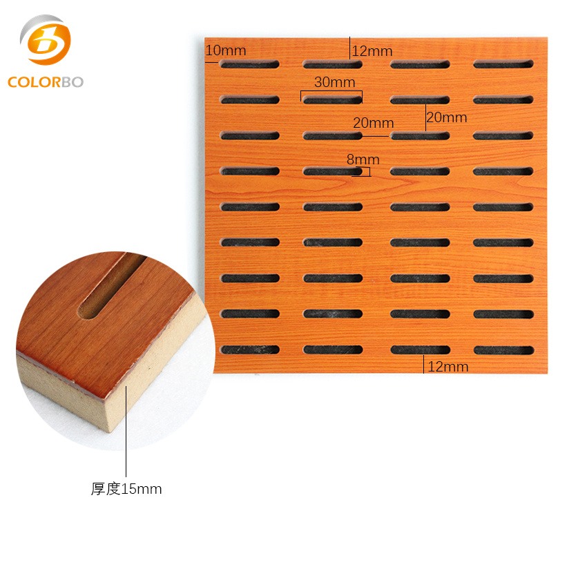 Wooden Acoustic Wall Decoration Panel Soundproof Wooden Acoustic Panel