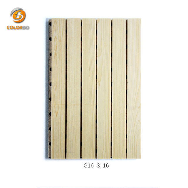 Grooved Wooden Timber Sound-Absorbing Wall Panel