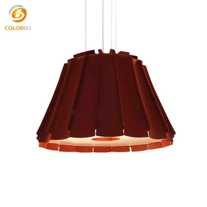 PET-LPD-009L Felt LampShade Easy Installation New Design Use PET Acoustic Panels