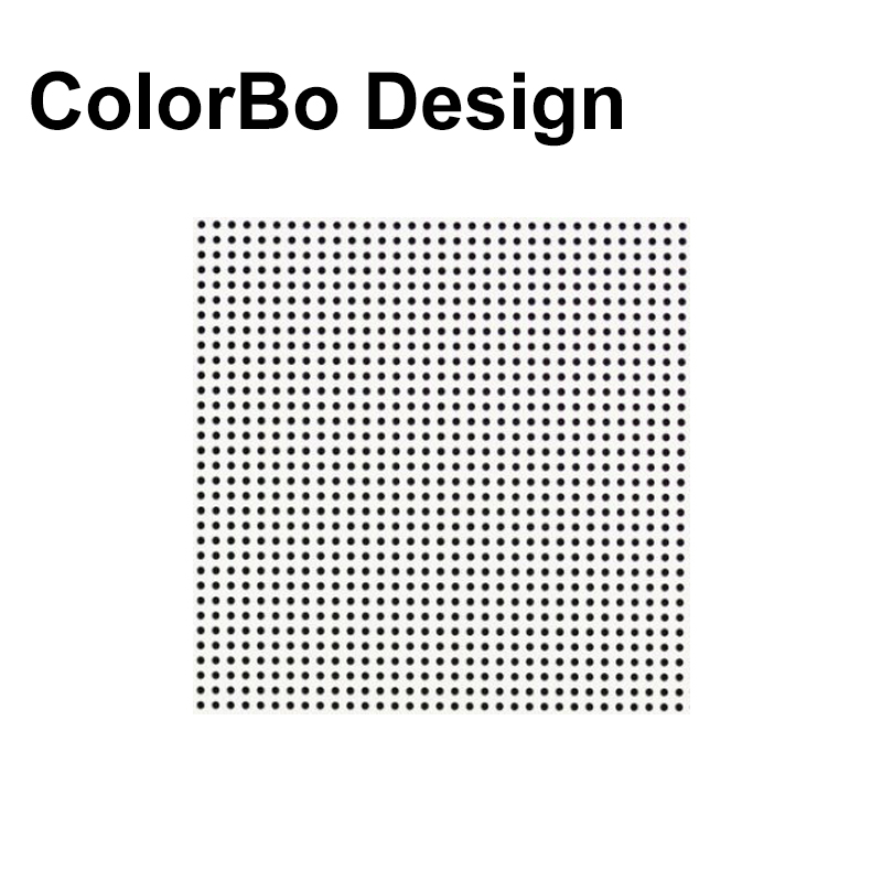 Fireproof Eco-Friendly PET Backing Decorative Perforated Acoustic Panels