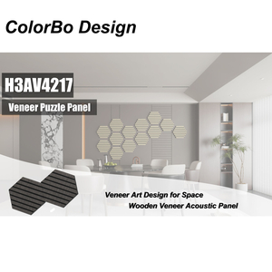 Eco-Friendly Hexagonal Sound-Absorbing Wood Panels for Modern Interiors
