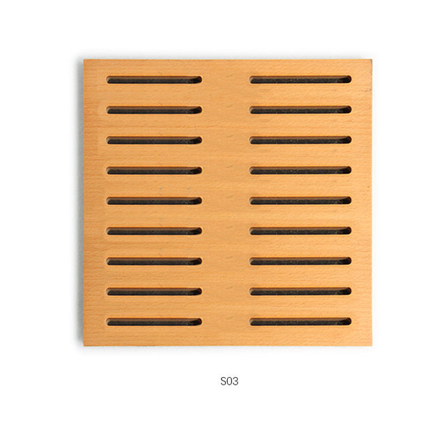 Noise Solutions Slotted Wood Timber Acoustic Panel for Various Places