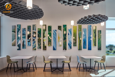 PET-ZH-03M Customized High Quality Polyester Fiber Acoustic Ceiling Panel 
