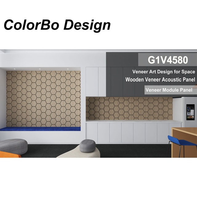 Stylish Hexagonal Wood Panels for Effective Sound Absorption