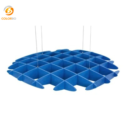  Decoration Material Sound Absorption Polyester Fiber Acoustic Ceiling Panel