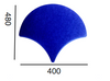 PET-U-008U Recording Studio Polyester Fiber Suspended PET 3D Acoustic Panel 