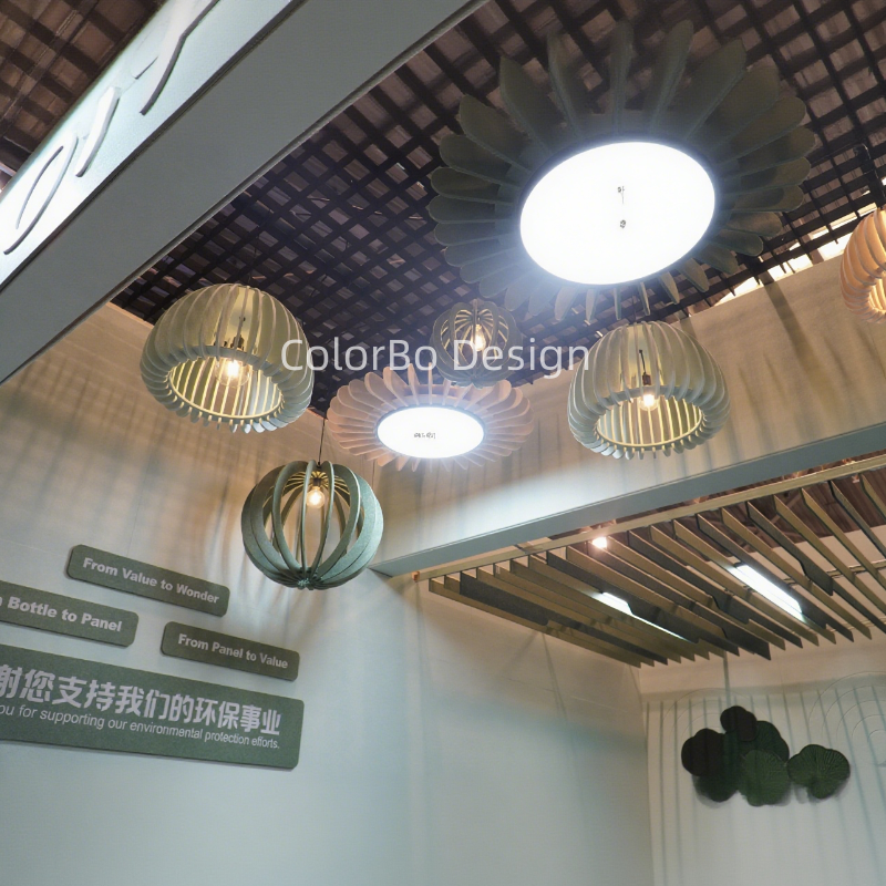PD-2407-Y05L Uniquely Fan-shaped Modern Ceiling Art Deco Lamp