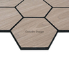 Stylish Hexagonal Wood Panels for Effective Sound Absorption