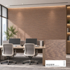 Wood Grain Printing PET Panel 100% Polyester Acoustic Board
