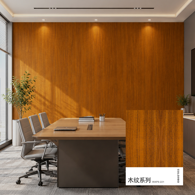 Wood Grain Printed PET Board 100% Recyclable Interior Decor