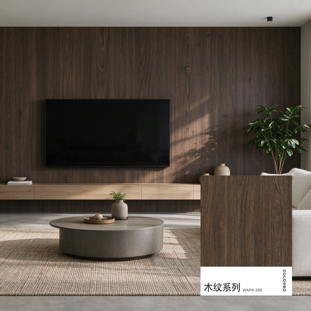 100% Polyester Eco Board Wood Grain PET Indoor Wall Decor