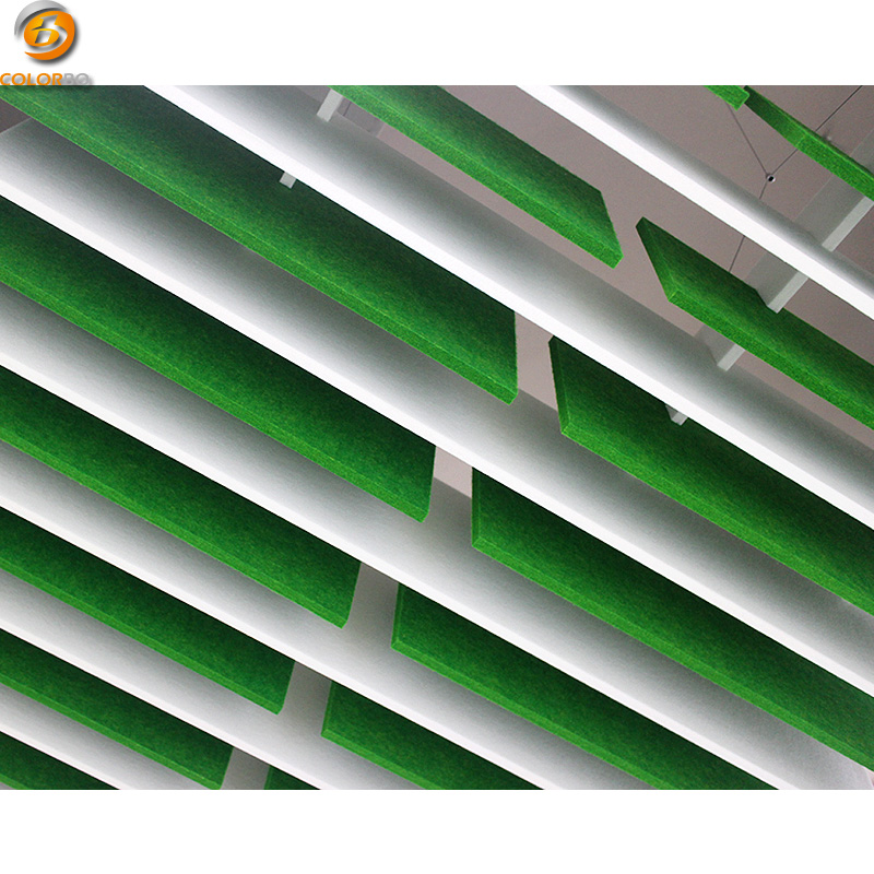 Acoustic panels ceiling installation process and details