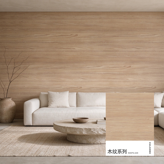 Art Series 100% PET Wood Grain Printed Panel for Indoor Decoration