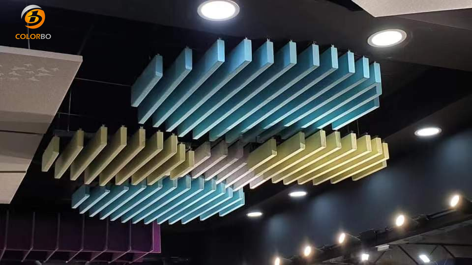 Acoustic Ceiling Design and Baffle Installation