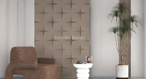 PET-H-030Y Polyester Fiber Acoustic Panels PET Acoustic 3D Wall Panel For Office And Studio